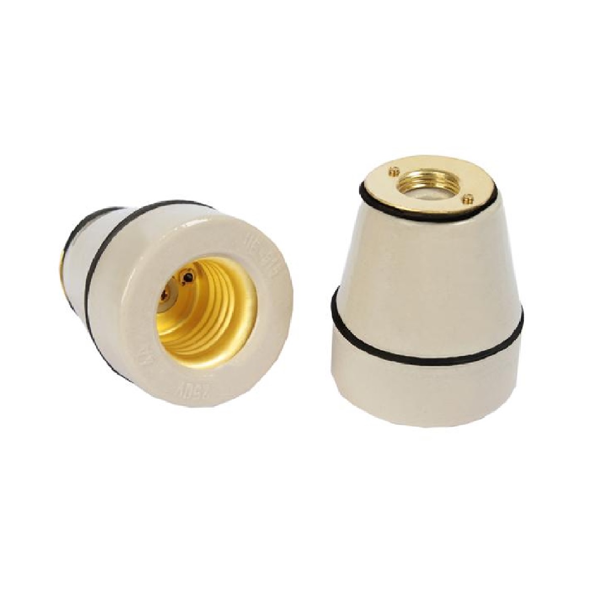 PORTA LAMPADA PORCELANA P/ TEMPO P/ PRATO - FERTAK