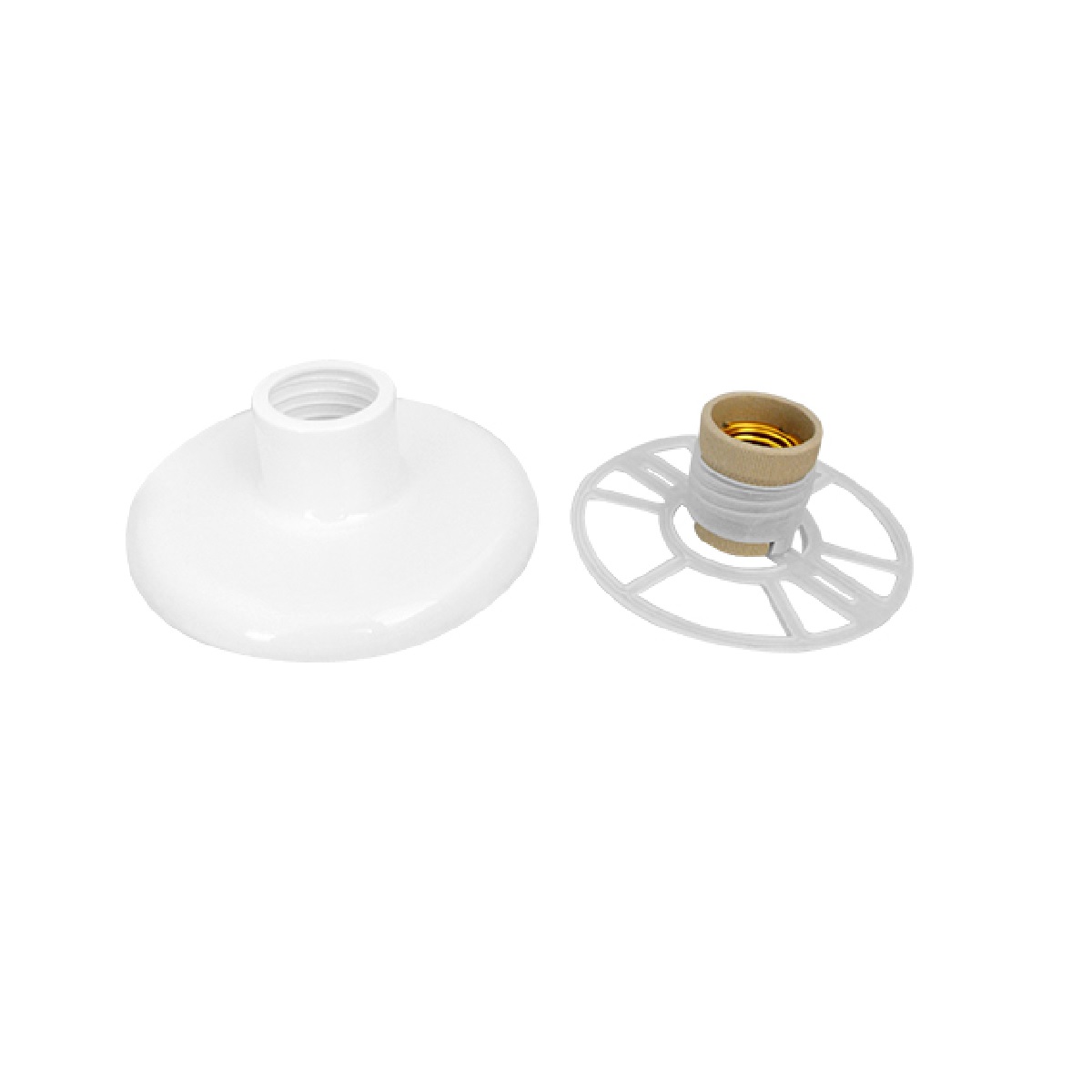 PORTA LAMP PLAFON 100W BR ROSQUEAVEL PS PLAST