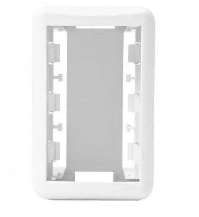 CAIXA LINHA EXTERNA PARA 3 MODULOS SOBREPOR  BRANCA PEZZI 50000