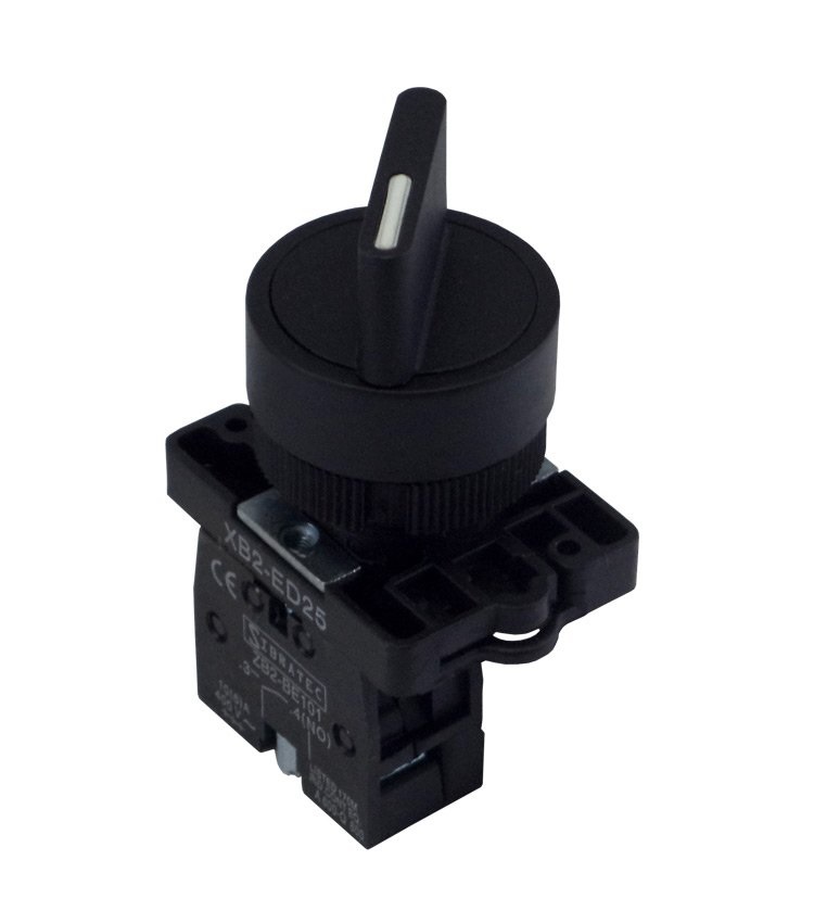 BOTAO SELETOR 2 POS. FIXAS KNOB CURTO C/CONTATO NA SIBRATEC