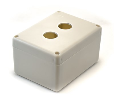 CAIXA PARA BOTAO 2 FUROS 22,5MM  BX1 - SCHUMACHER