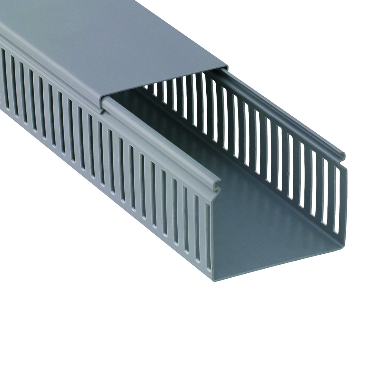 CANALETA  CINZA 80X50MM  BARRA 2 METROS ABERTO