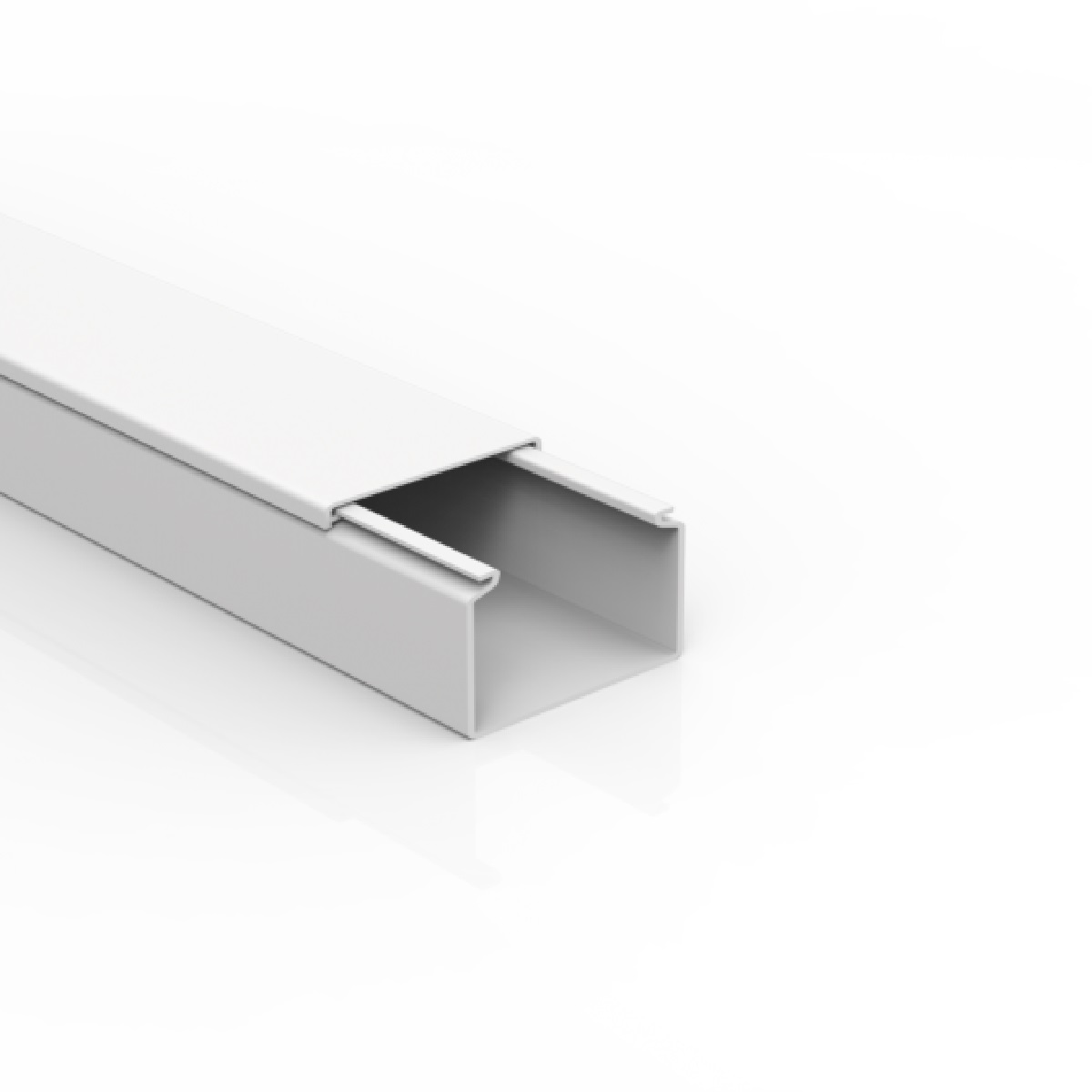 CANALETA BRANCA 80X50MM BARRA 2MT FECHADA