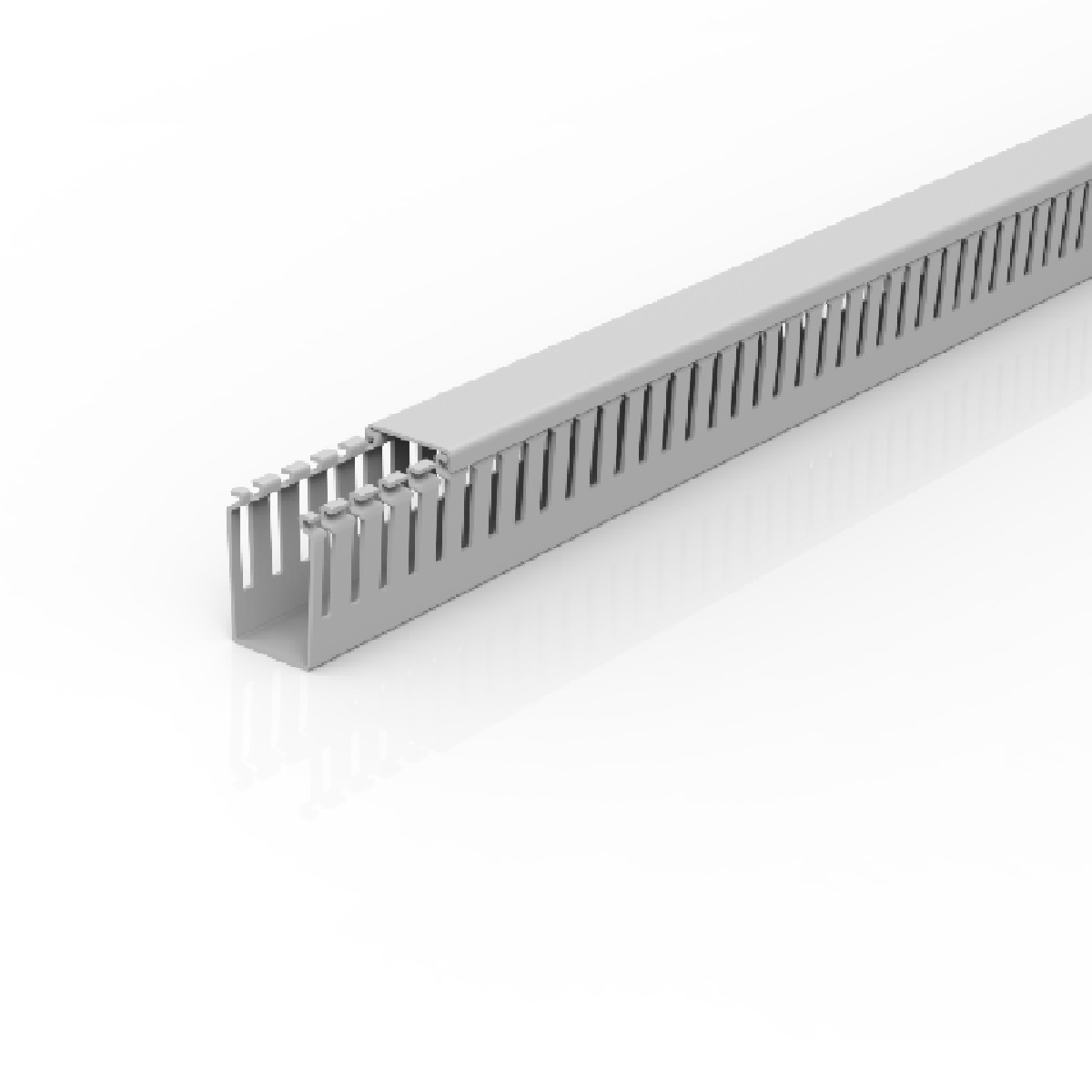 CANALETA  CINZA 30X50MM BARRA  2 METROS ABERTO
