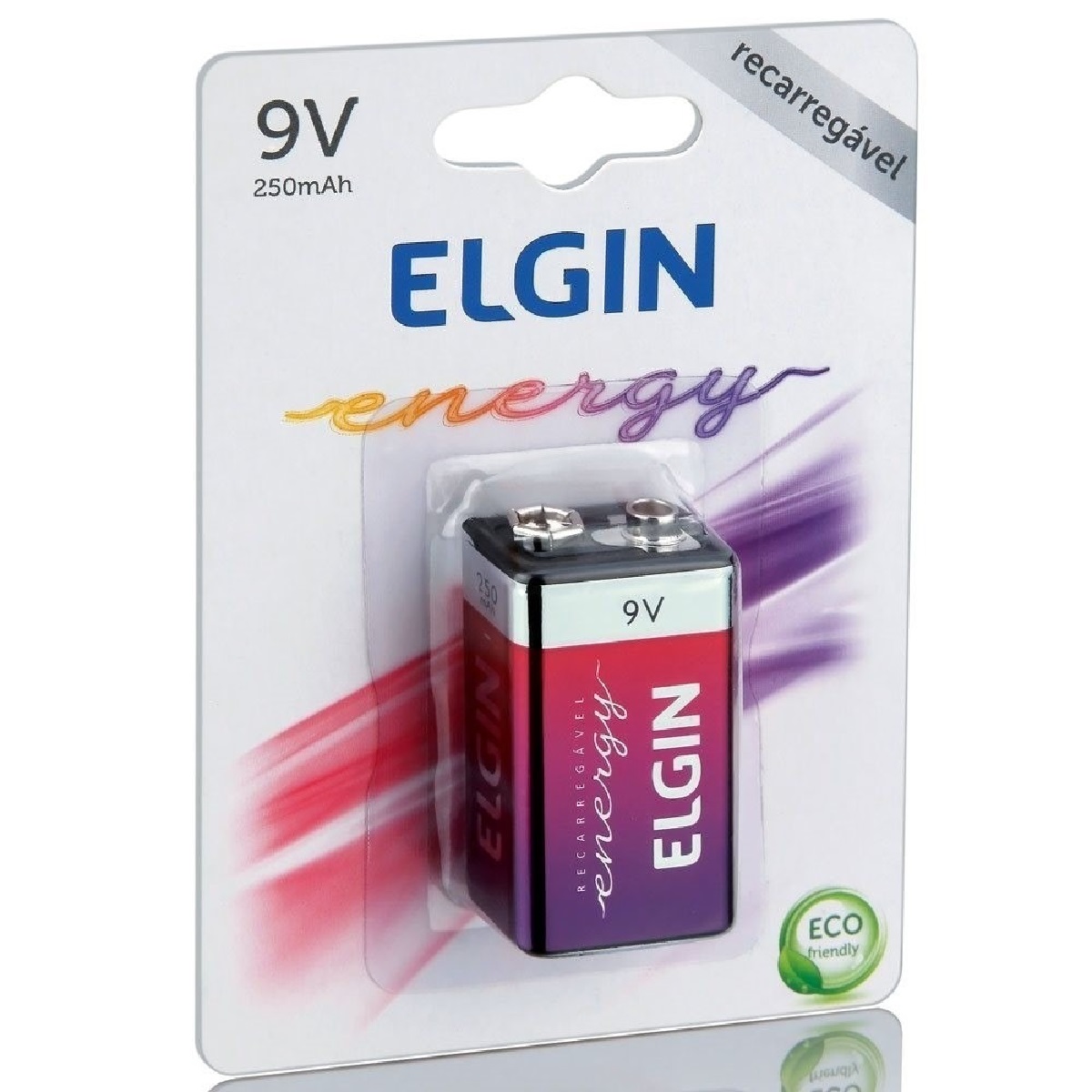 PILHA RECARREGAVEL 9V 250 MAH