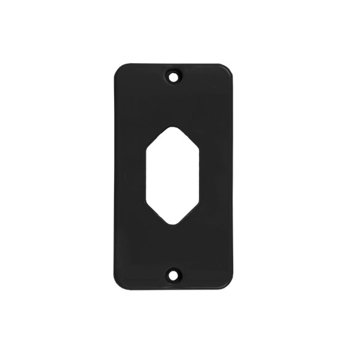 TAMPA PRETA  1/2 - 3/4" 1 TOMADA VERTICAL INPOL