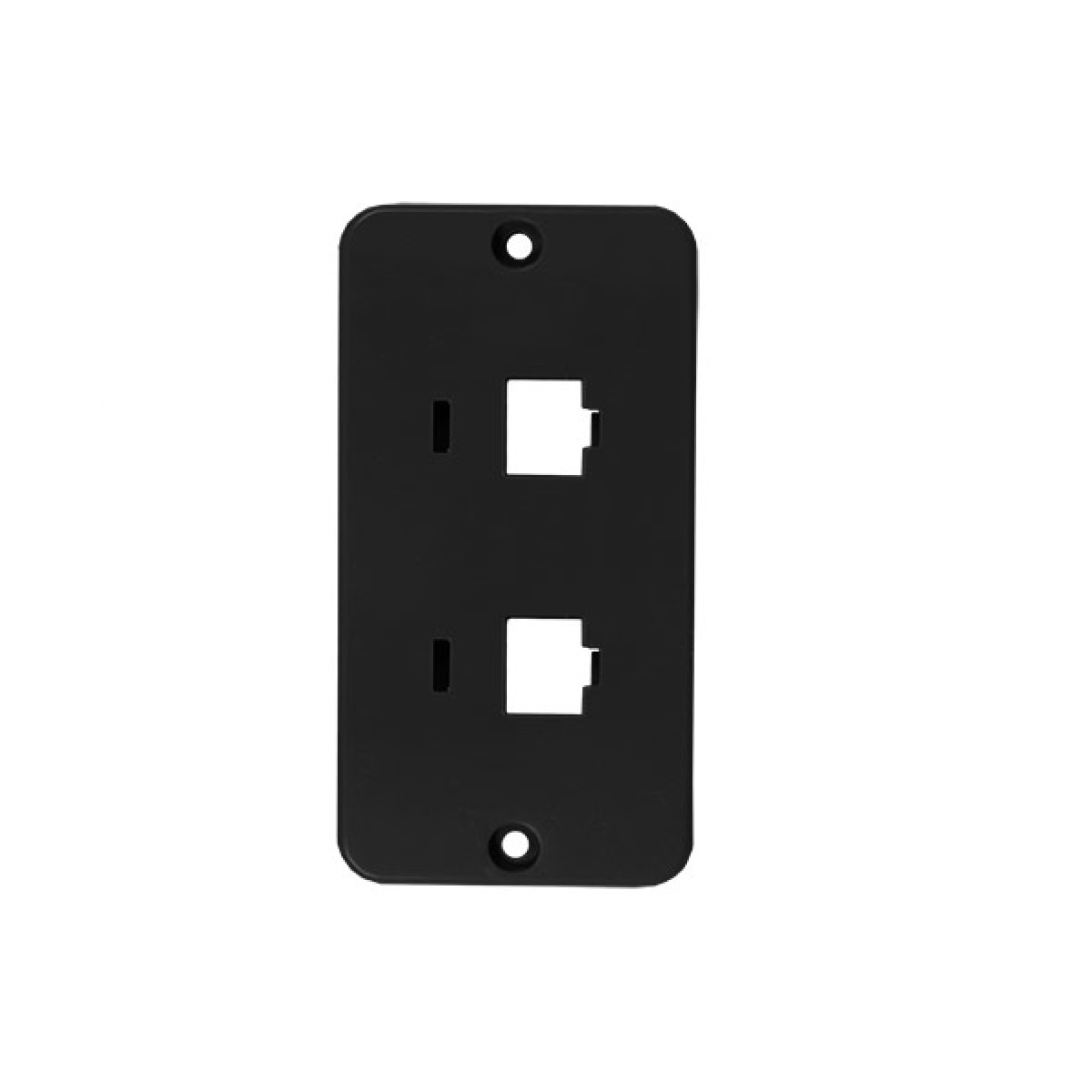 TAMPA PRETA  1/2 - 3/4" 2 RJ45 INPOL
