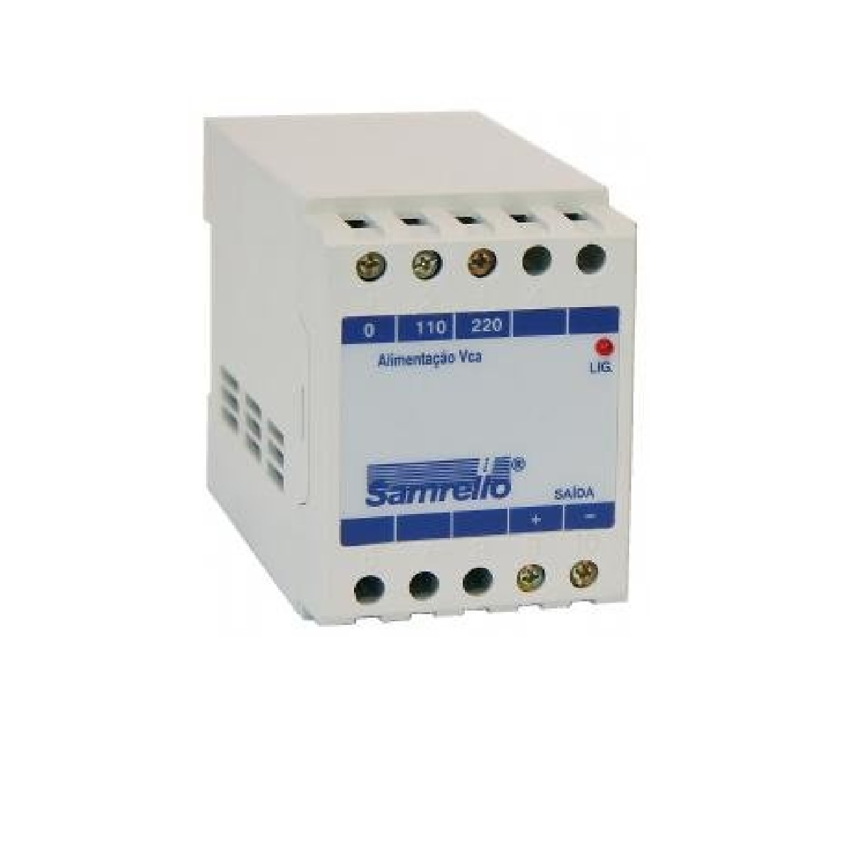 FONTE CARREGADORA DE BATERIA 12V 7A C/SAIDA P/SIRENE - SAMRELL