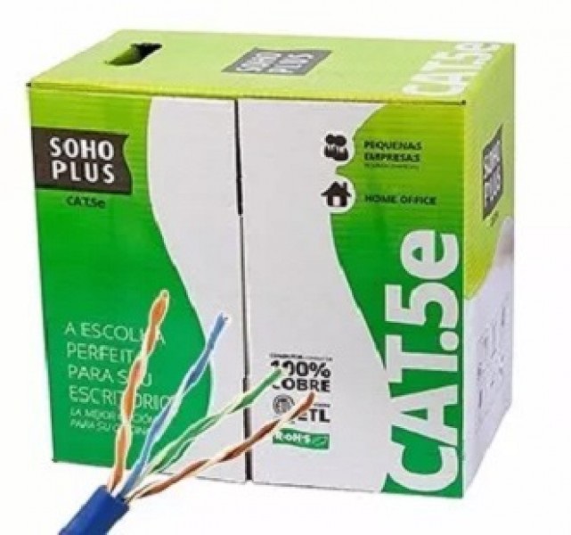 CABO MULTILAN CAT 5E  24AWGX4P CMX AZUL