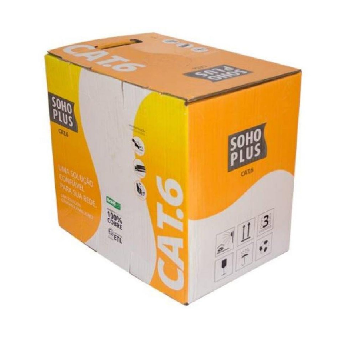 CABO MULTILAN CAT 6 23AWGX4P VERMELHO