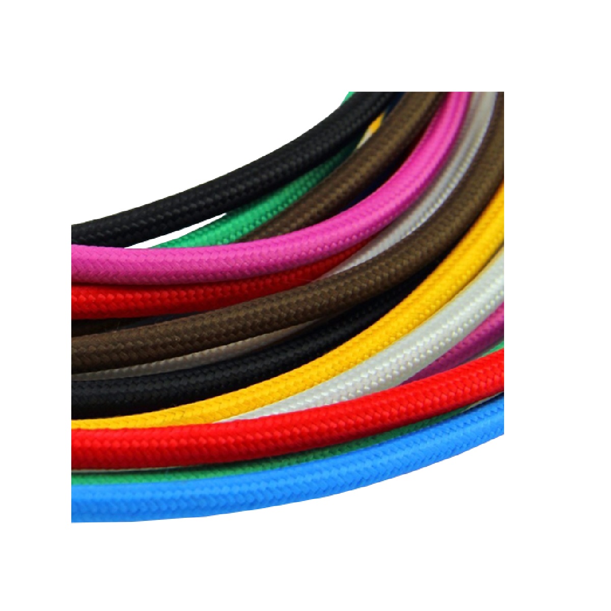 CABO PP 2X 0,50 VERMEL REVEST TECIDO