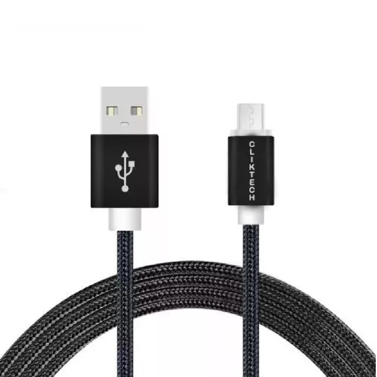CABO USB P/ CELULAR V8 NYLON 1 MT PRETO