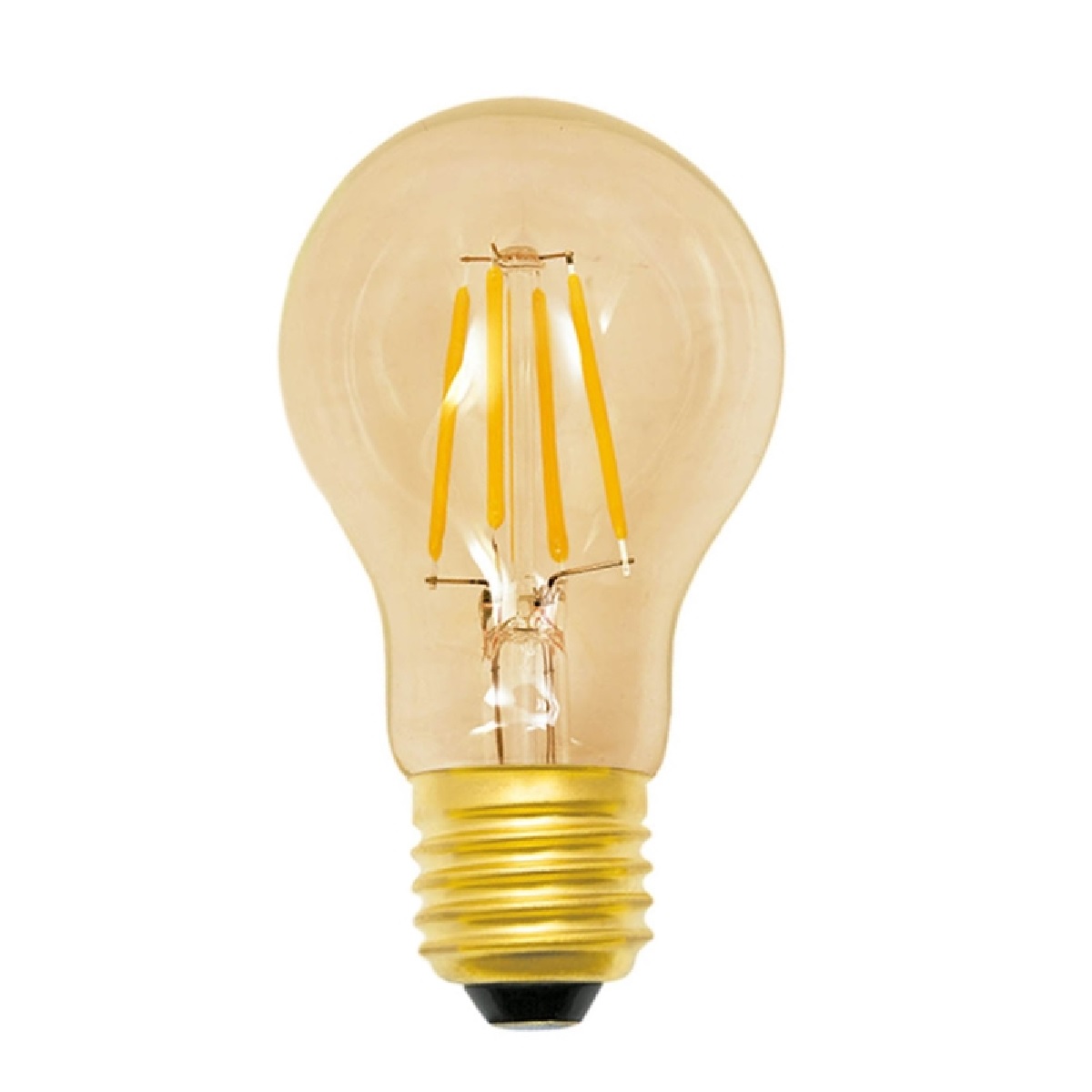 LAMPADA LED FILAMENTO 4W A60 AMBAR - TASCHIBRA