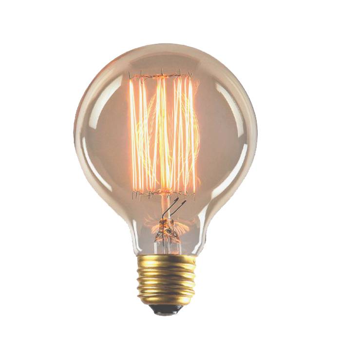 LAMP FILAMDE CARBONO 40W G80 220V E27