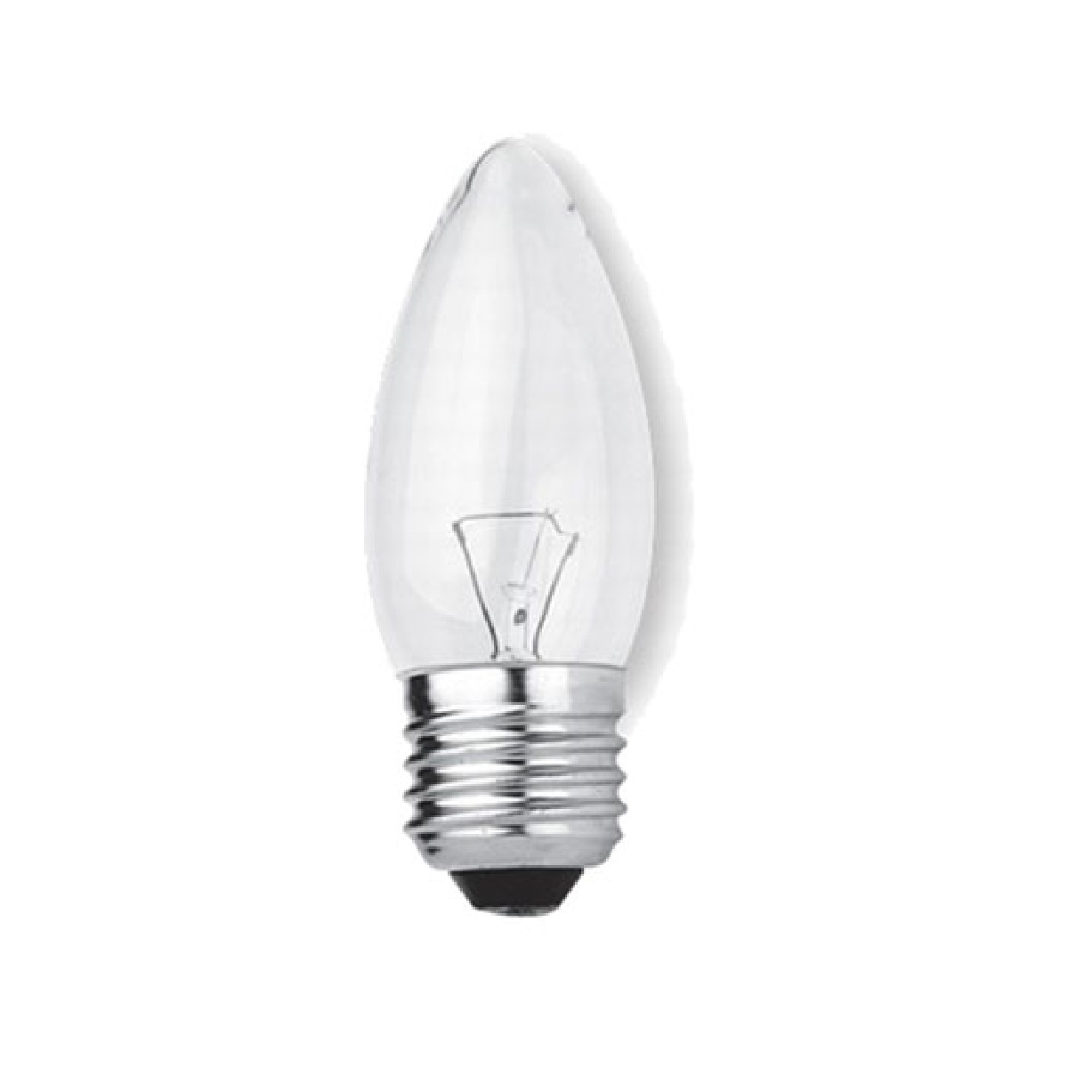 LAMPADA DECORATIVA VELA LISA  CLARA  25W E27 220V
