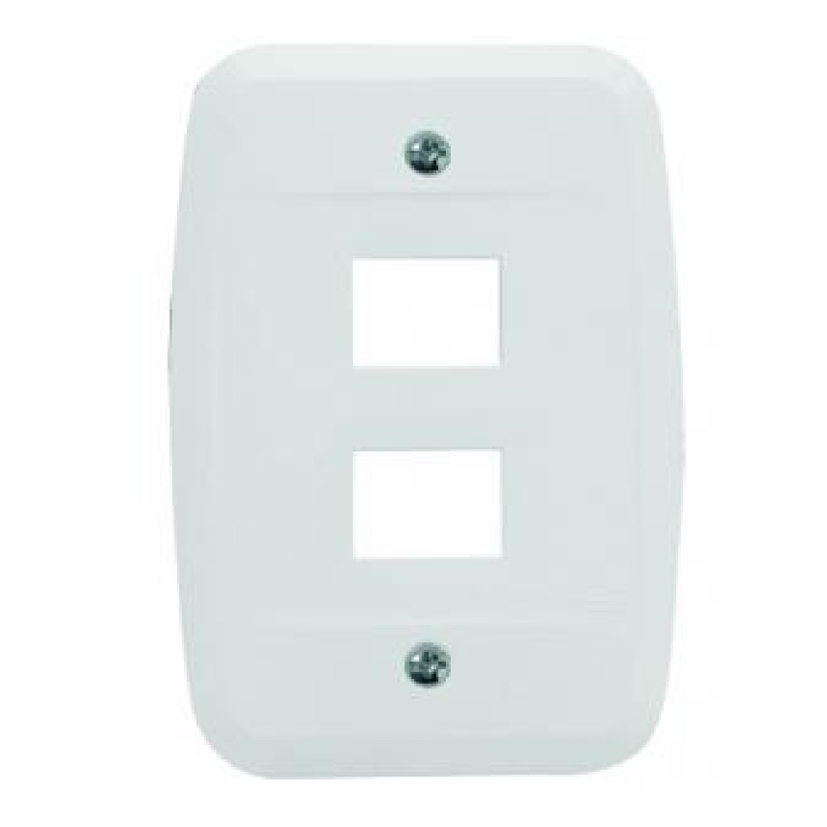 CONJUNTO PLACA PARA 2 RJ45-11 4X2 PEZZI 40.000