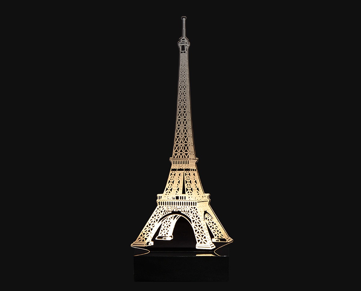 ABAJUR 3D TORRE EIF ACR CAS CR 0100 STILO CLEAN