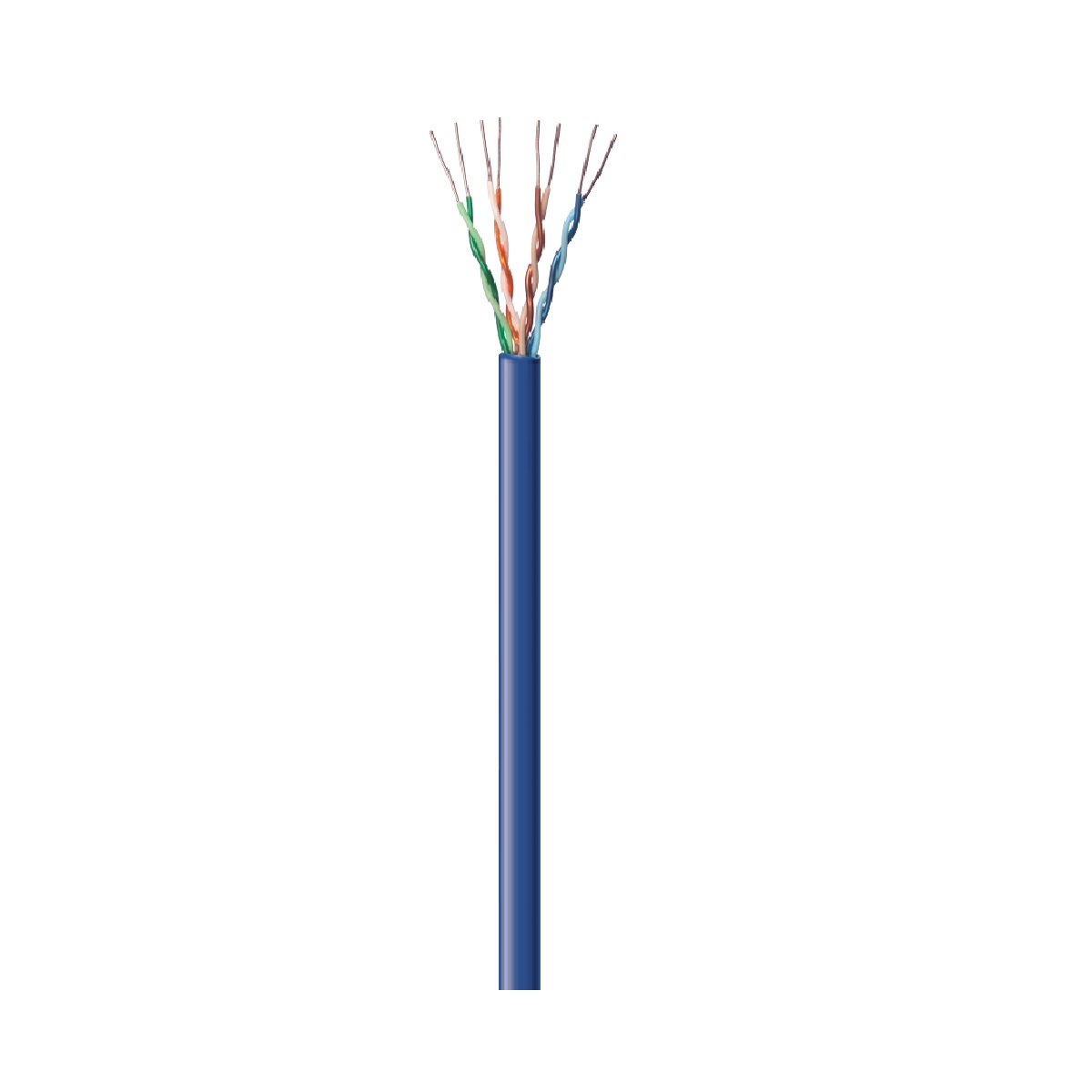 CABO CFTV 4 PARES 24AWG 0,5MM BRANCO/AZUL/PRETO