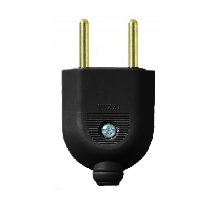 PINO ABNT 2P 10A MACHO PRETO 4MM PEZZI