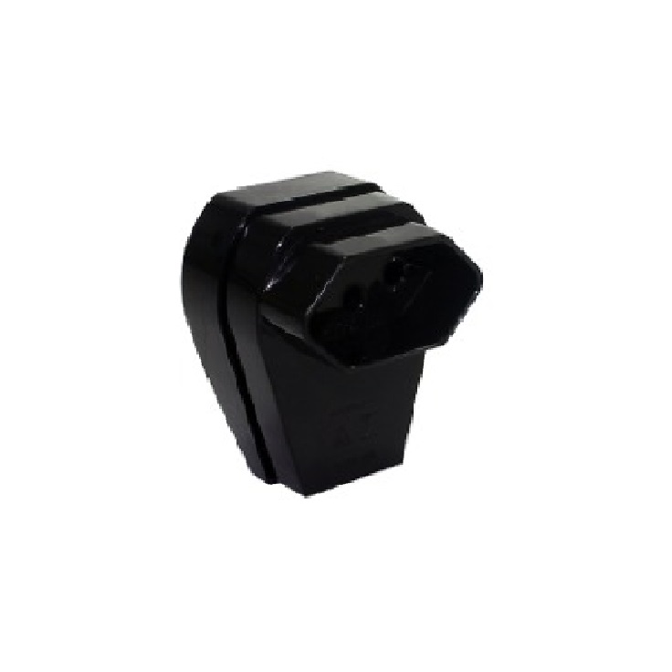 PINO ABNT 2P+T 20A  FEMEA PRETO PRENSA CABO PEZZI