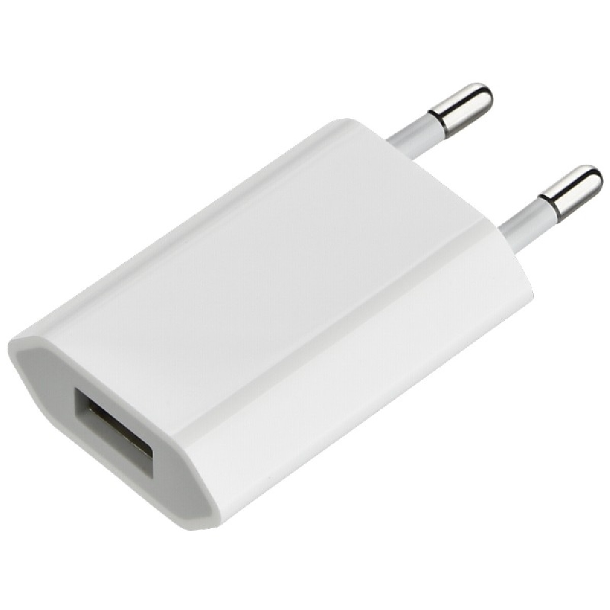 CARREGADOR USB BRANCO 5V 2,1A