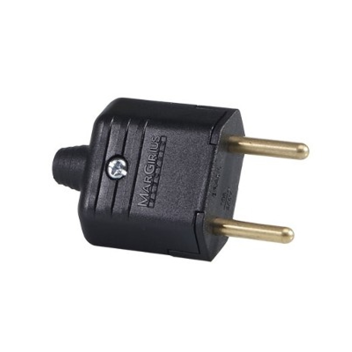 PINO ABNT 2P 10A MACHO PRETO 4MM MARGIRIUS