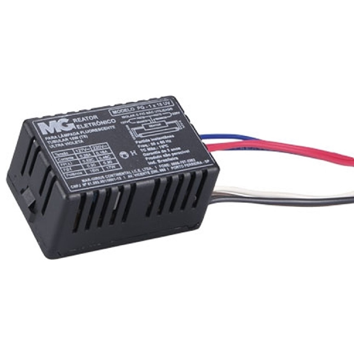 REATOR ELETRONICO 1 X 36W P/ LAMPADA ULTRA VIOLETA - MARGIRIUS