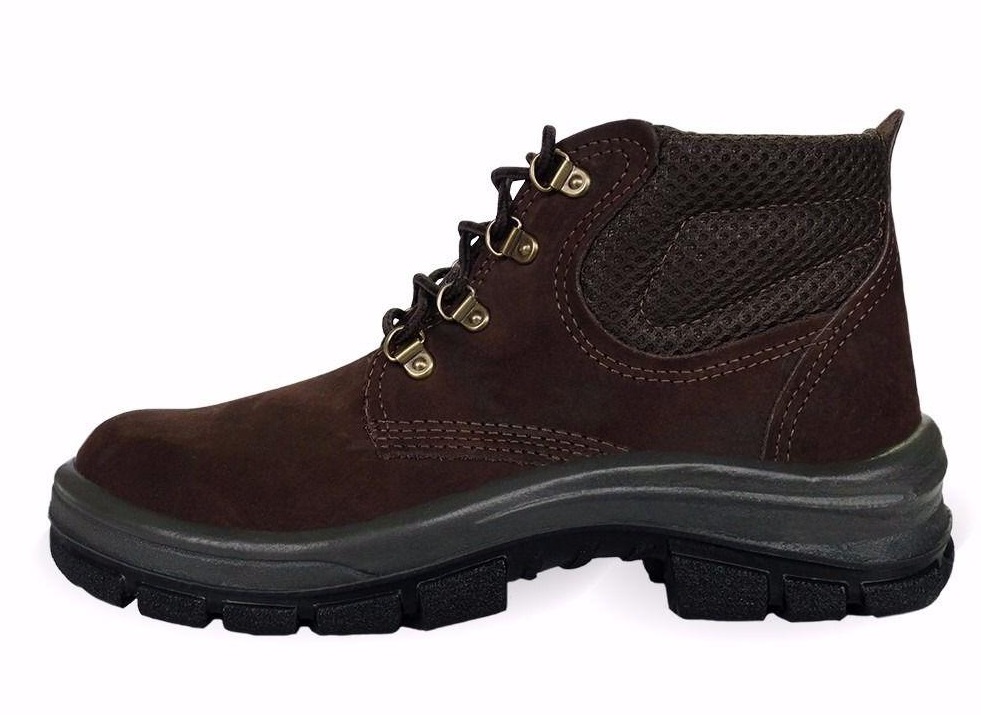 BOTINA COURO NOBUCK CAFE N40 C/CADARCO