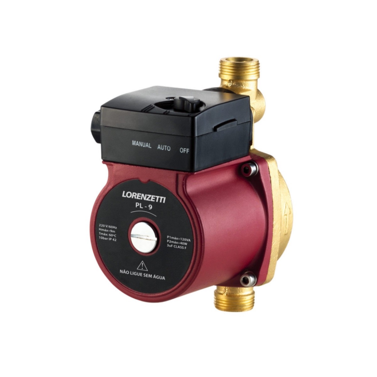 PRESSURIZADOR PL-9 120W 220V MAXIMO 9 M.C.A - LORENZETTI