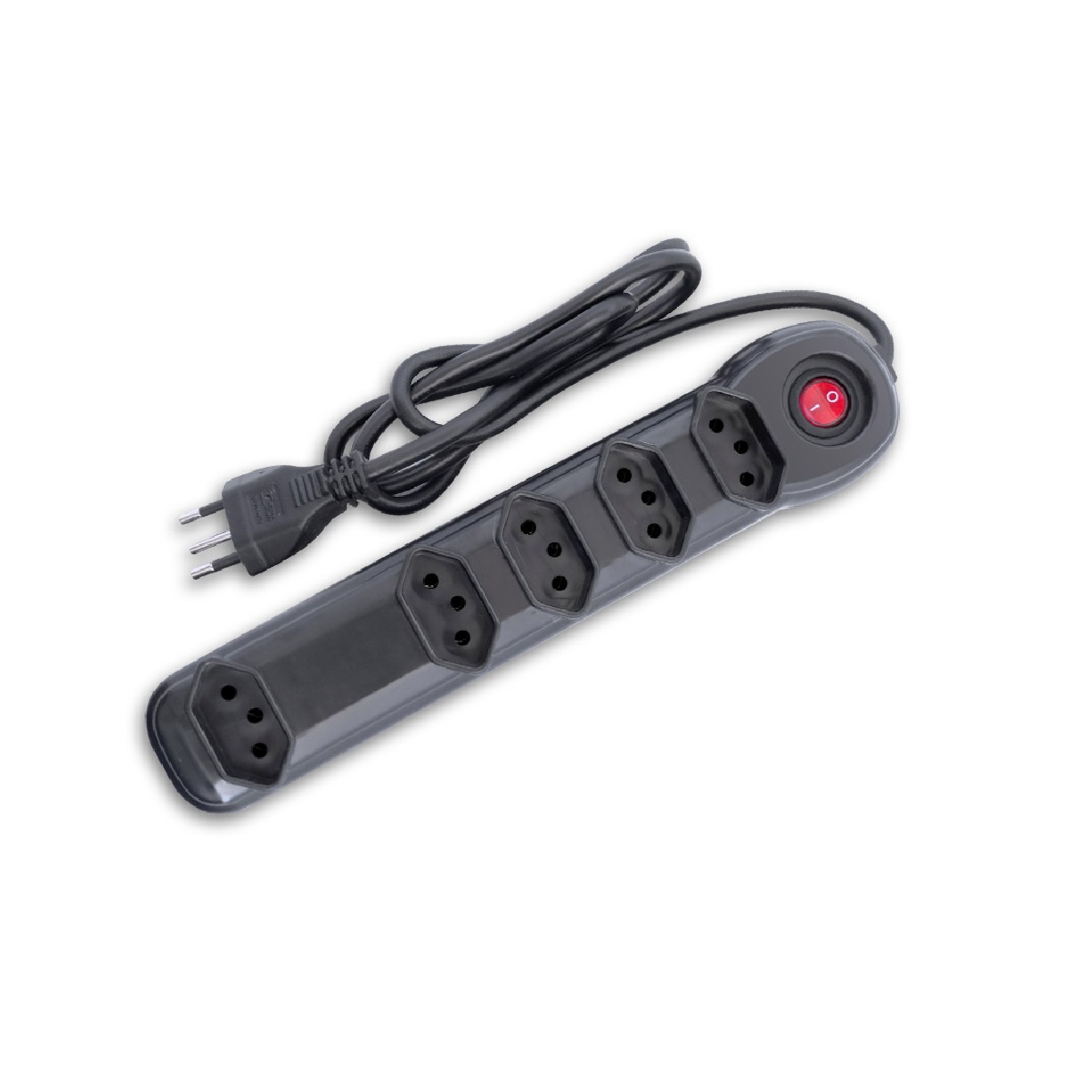 FILTRO DE LINHA RÉGUA 5 TOMADAS PRETO - MEGATRON