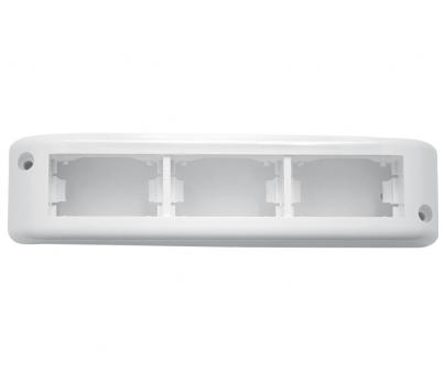 PEZZI BASTIDOR EXTERNO PARA 3 MODULOS BRANCO LINHA 50000