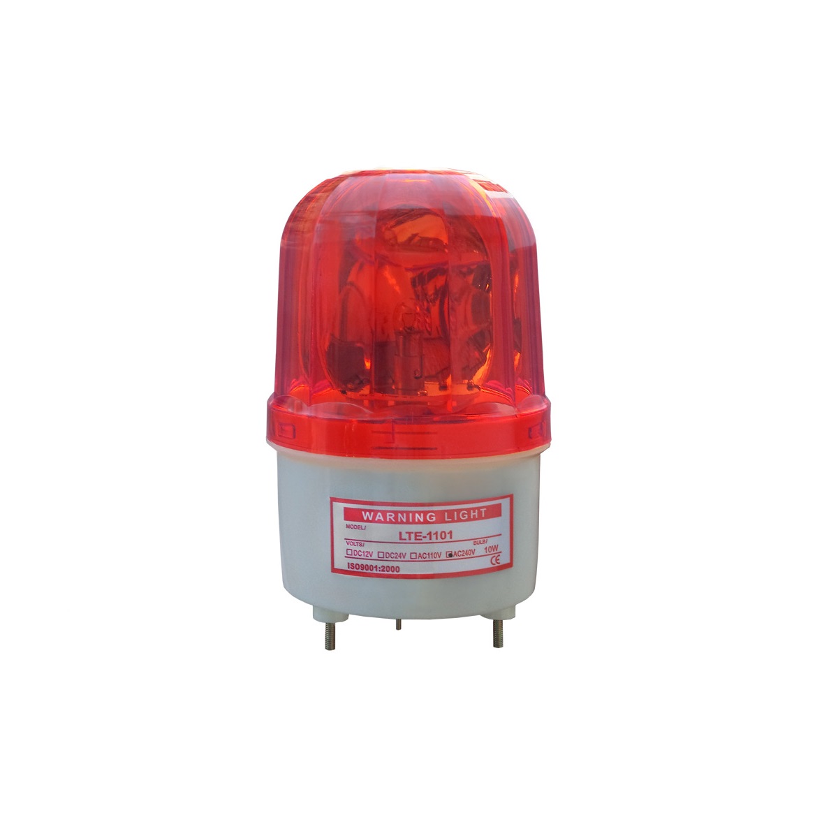 SINALIZADOR GIRATORIO VERMELHO 10CM 24V SIBRATEC
