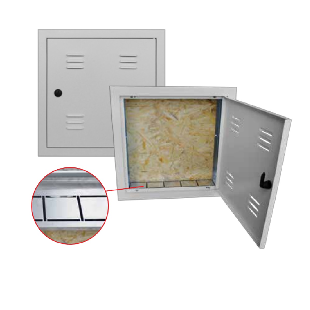 QUADRO TELEFONE EMBUTIR 80X80X12CM BR ALUBETHOL