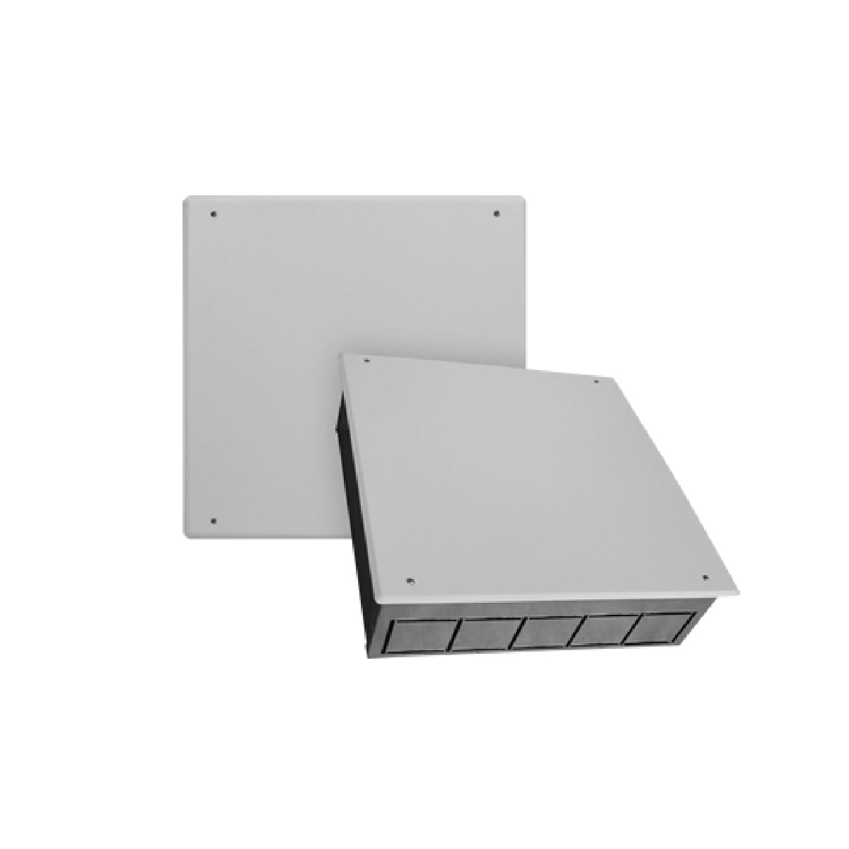 CAIXA PASSAGEM EMB 40X40X10CM BRANCA FERRO ALUBETHOL