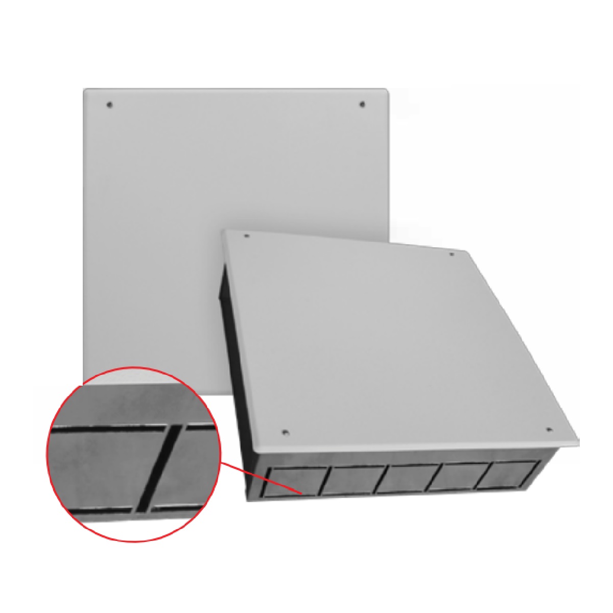 CAIXA PASSAGEM EMB 15X15X10CM FERRO BRANCA ALUBETHOL