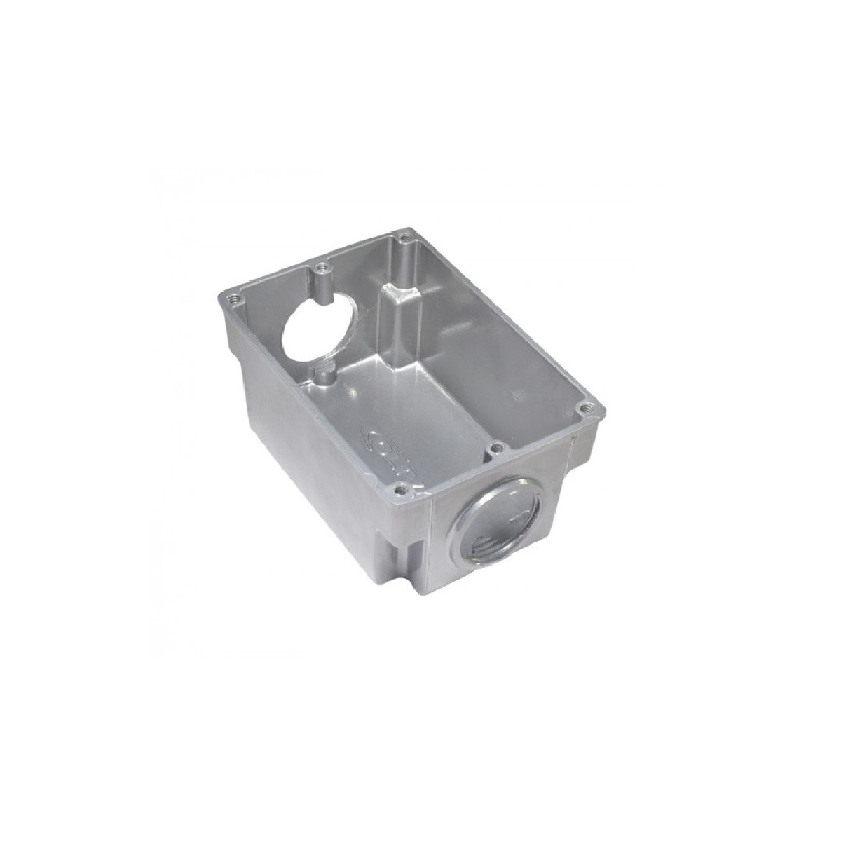 CAIXINHA DE ALUMINIO 2 X4  FURO 3/4  P/ PISO