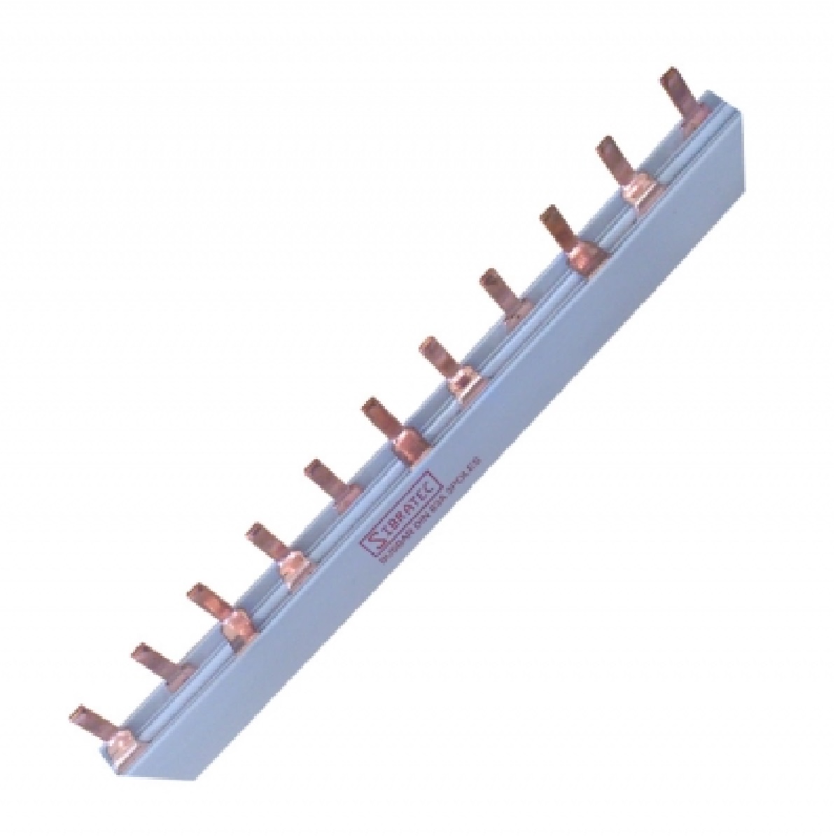 BARRAMENTO TIPO PINO 18X54P DIN 63A 1MT TRIFASICO