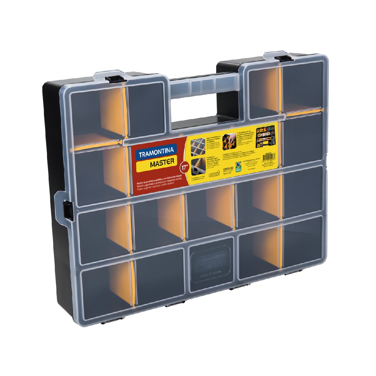 ORGANIZADOR PLASTICO 19 DIVISORIAS 17" TRAMONTINA