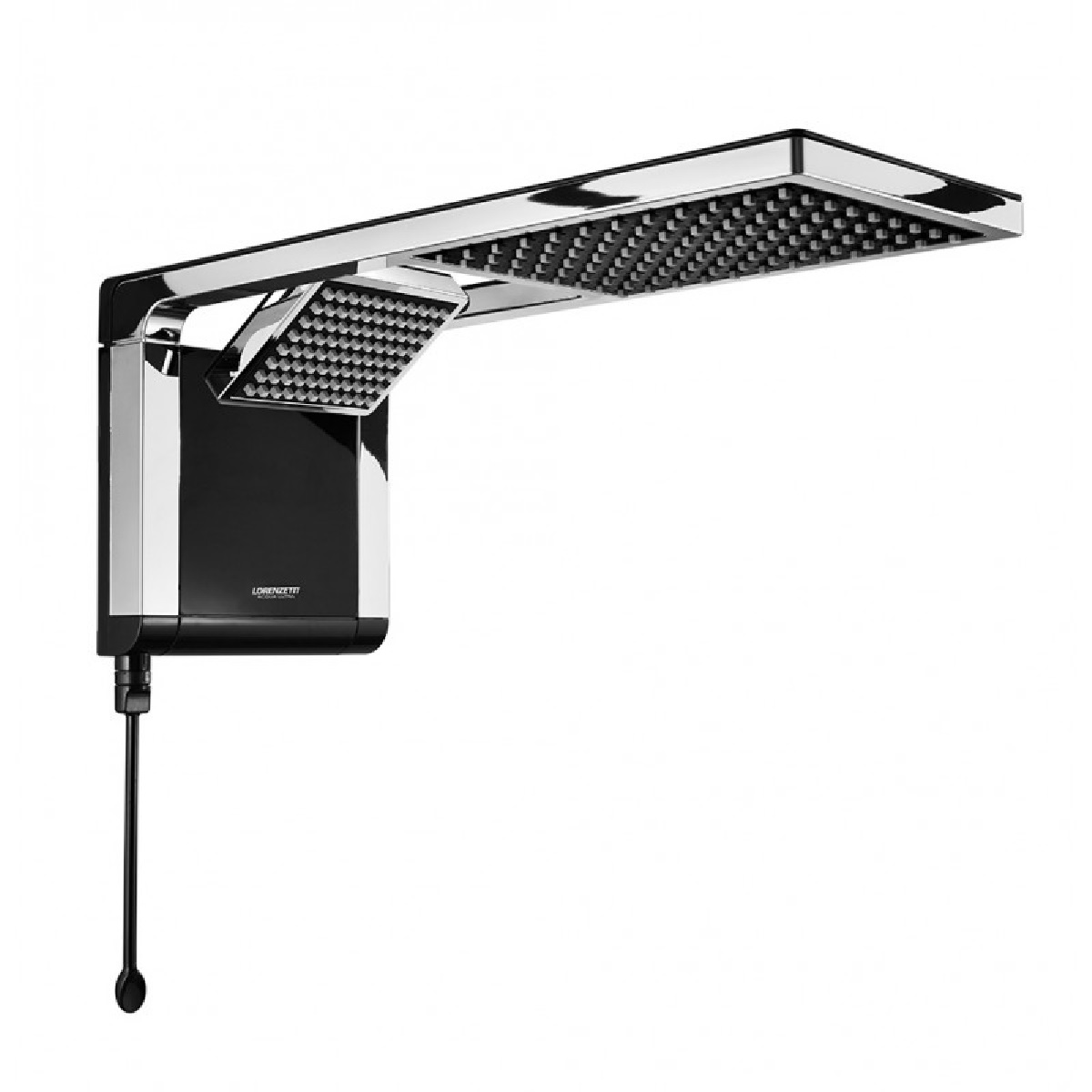 CHUVEIRO ACQUA DUO PRETO CROMADO  7800W 220V LORENZETTI
