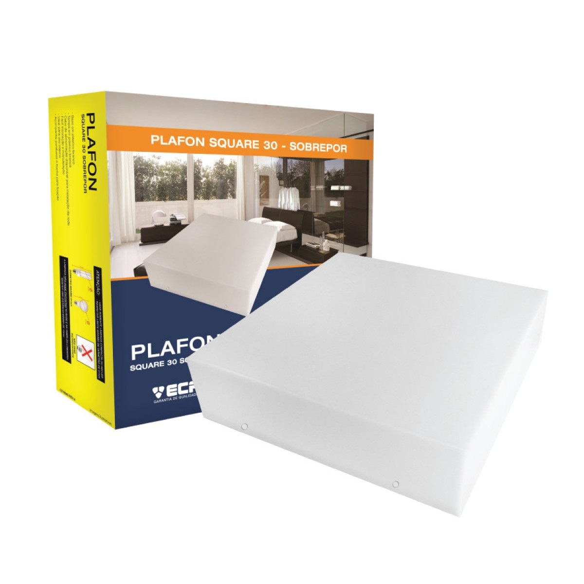 PLAFON SOB SQUARE 30 2XE27 ECP