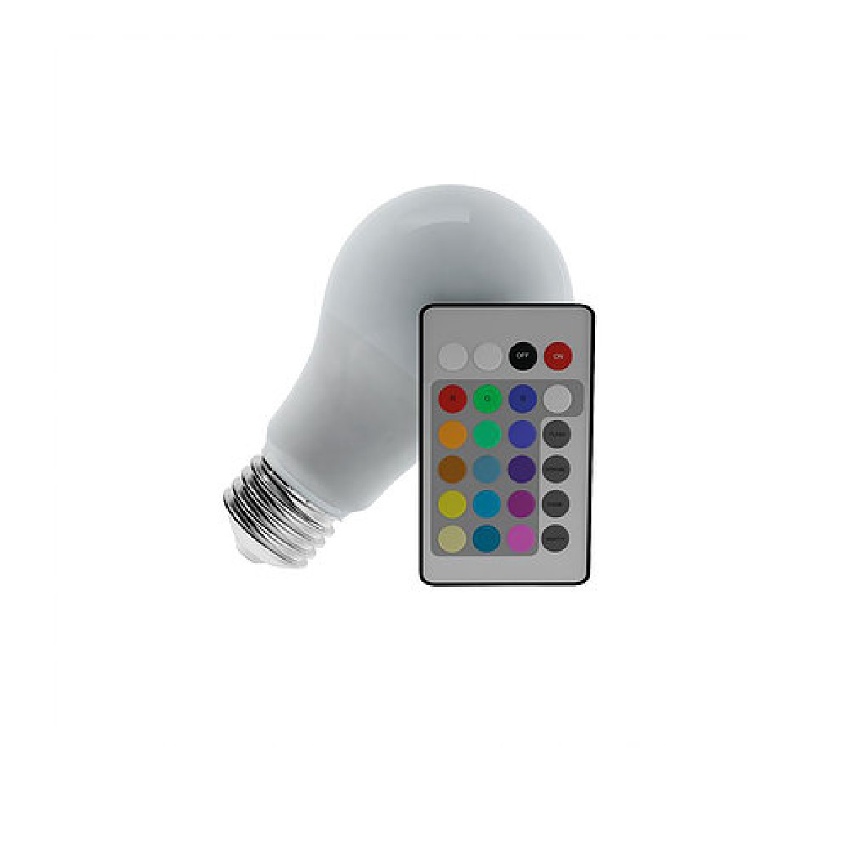LAMPADA LED BULBO RGB 9W C/CONTROLE BIVOLT - TASCHIBRA