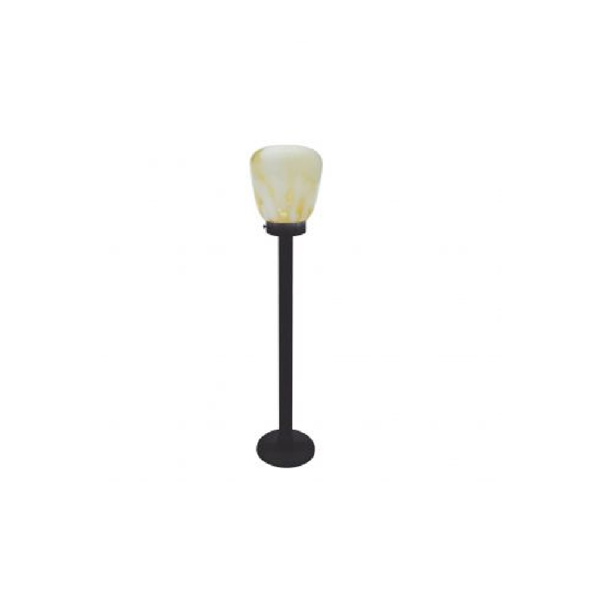 POSTE THOR 850 1XE27 C/ VIDRO AMBAR PRETO F TASCH