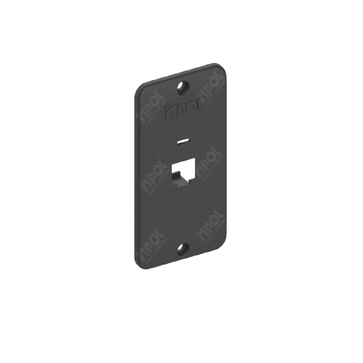 TAMPA PRETA  1/2 - 3/4" 1 RJ45 INPOL