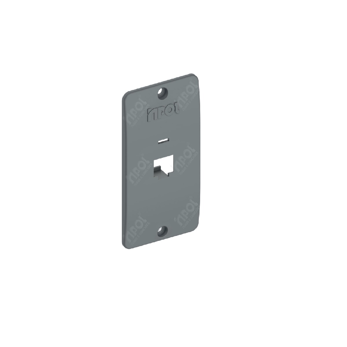 TAMPA CINZA 1" 1 RJ45 INPOL
