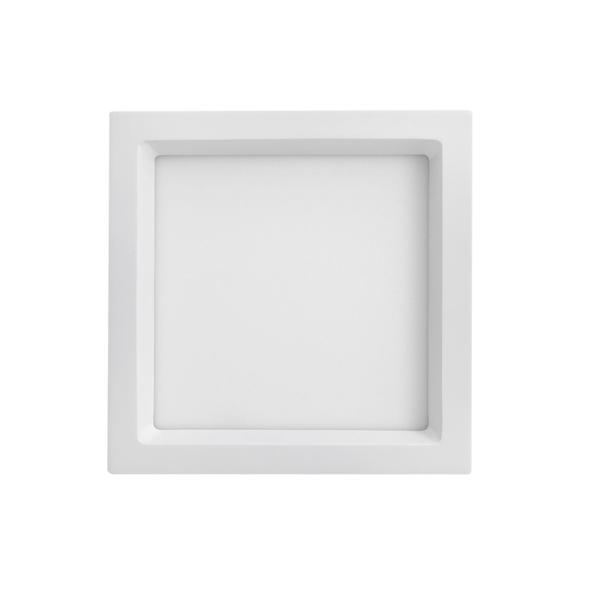 PLAFON LED QUADRADO 3000K 12W EMBUTIR C/RECUO SAVE