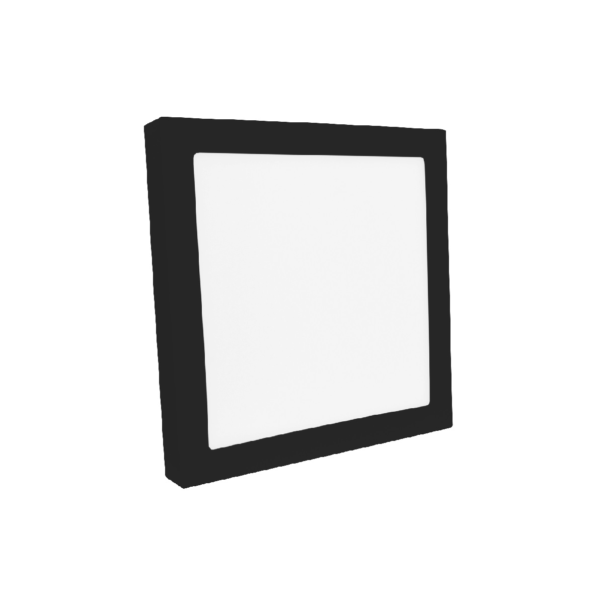 PLAFON LED QUADRADO PRETO 5700K 25W SOBREPOR SAVE
