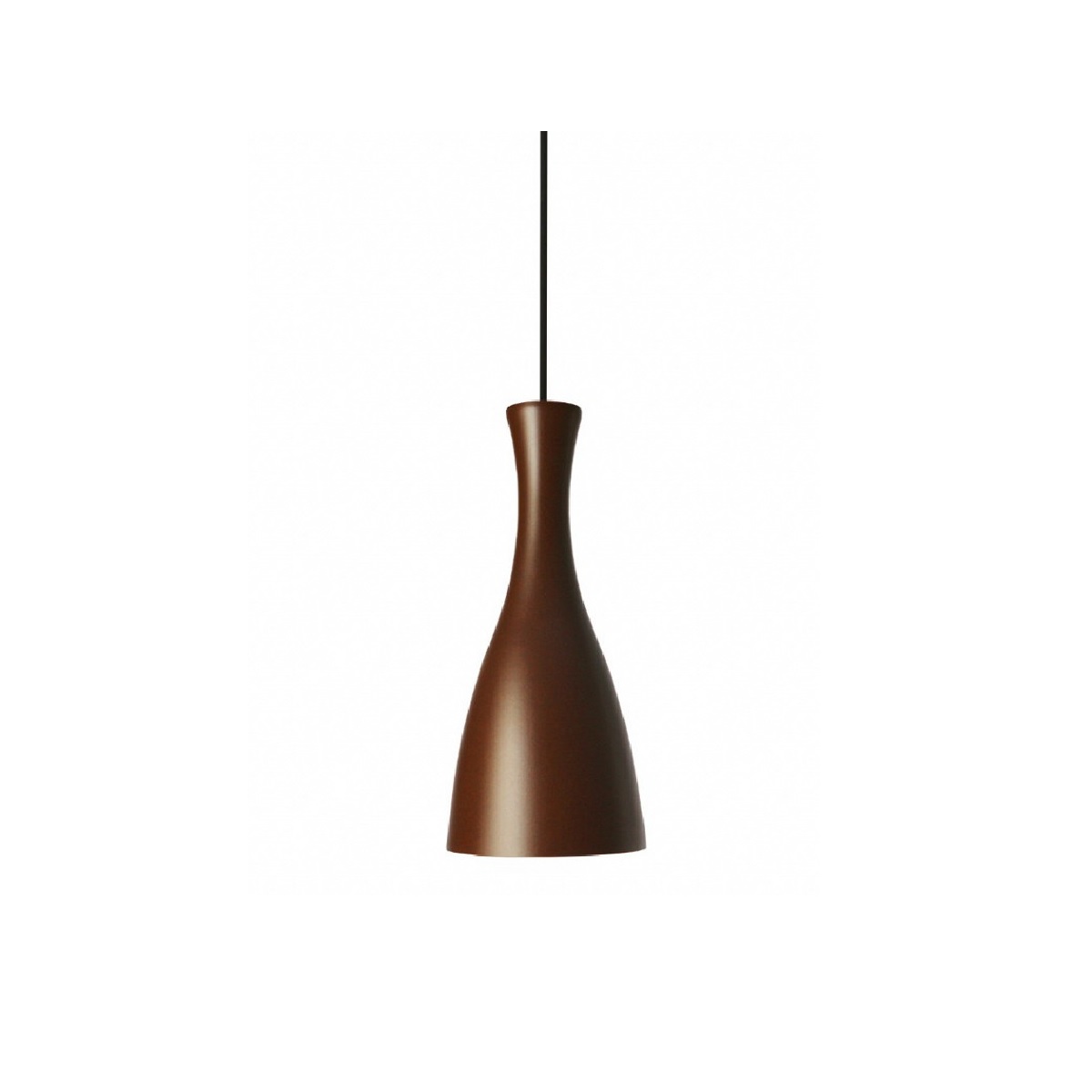 PENDENTE DESIGN TD 1003 E-27 MARROM FOSCO TASCHIBRA