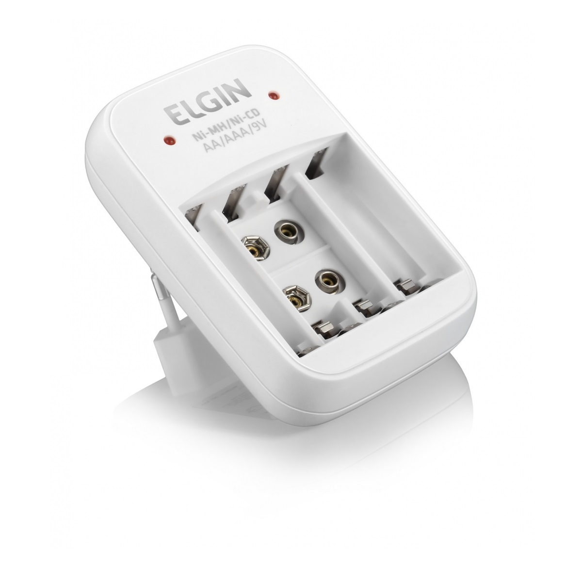 CARREGADOR PILHA/BATERIA AAA-AA-BAT9V COM 2 PILHAS AA + CABO USB ELGIN