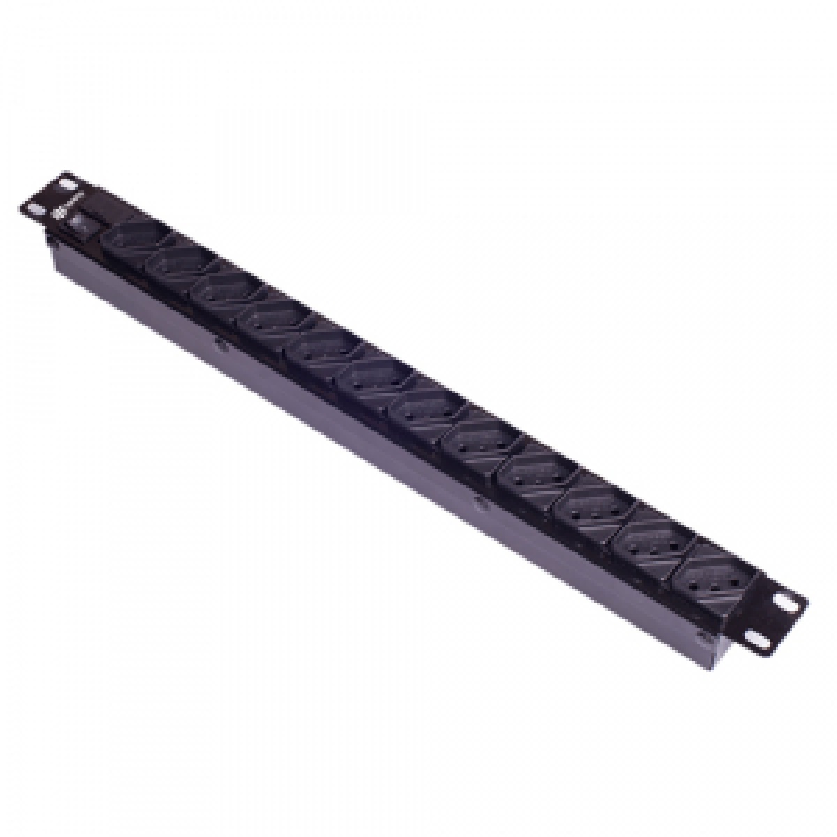 RACK REGUA 19" 12 TOMADAS 10A 1MT PRETA
