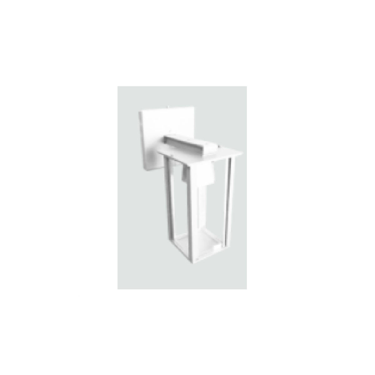 ARANDELA ALUMINIO E27 BRACO RETANG BRANCA FELLUZ